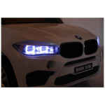 Elektrické autíčko - BMW X6M - nelakované - biele - dvojmiestne